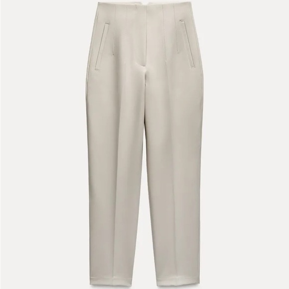 New Zara PANTS‎ WITH A HIGH WAIST - Picture 3 of 11